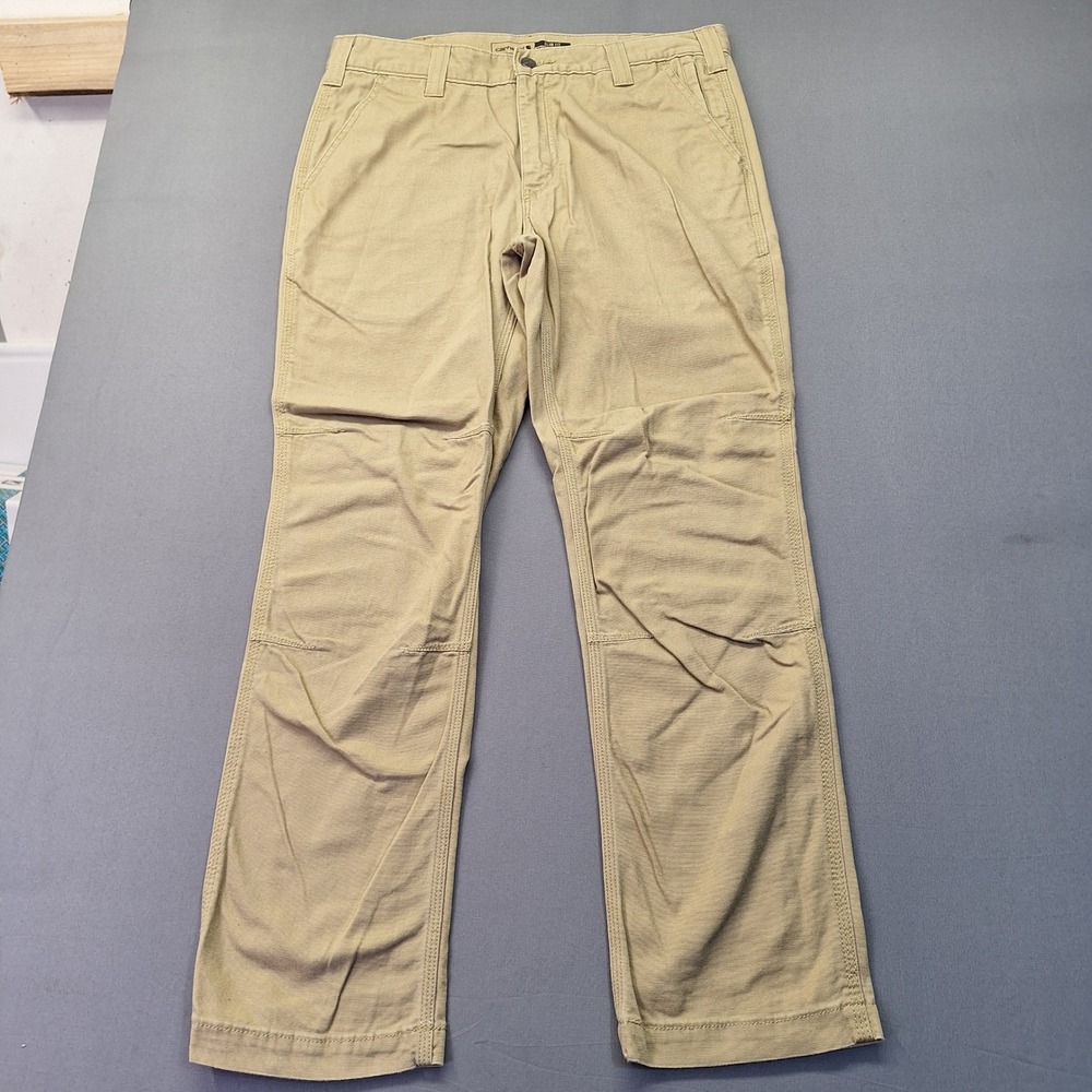 Carhartt Rugged Flex Slim Fit Canvas Tapered Work Pants Khaki BN2821-M 33x30